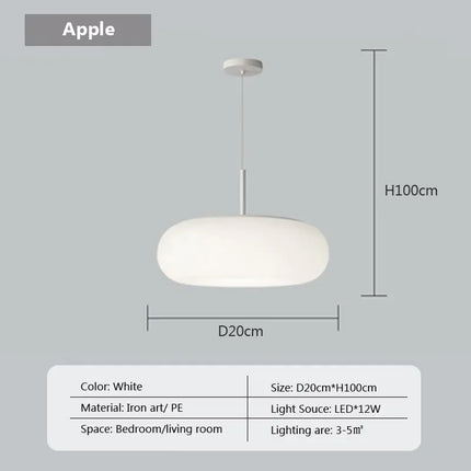 Lampe de chevet lumineuse au design nordique moderne — LZ3F9X