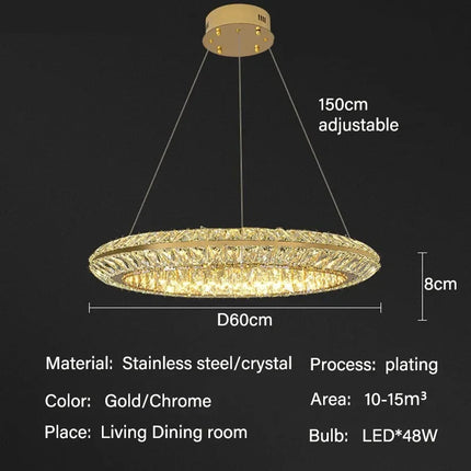 Lustre LED en cristal pour hôtel et bar — LZ4X9T2