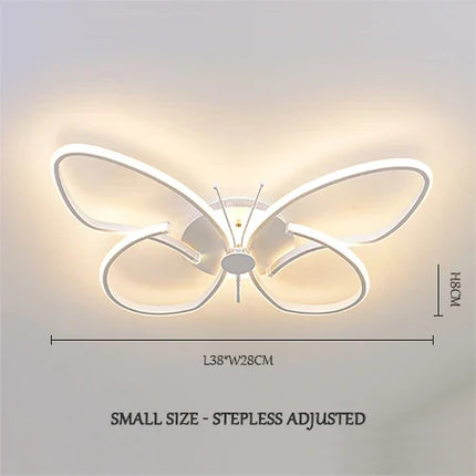 Plafonnier LED décoratif papillon à intensité variable moderne — LZ4X9T1