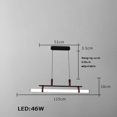 Lustre LED minimaliste pour éclairage moderne tendance — LZ4X9P