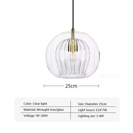 Suspension en verre au design nordique pour intérieur — LZ4T9X2