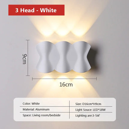 Applique murale LED moderne pour jardin et extérieur — LZ4X9T2