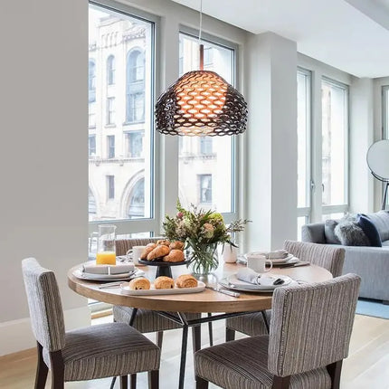 Suspension design italienne ajourée pour salon et cuisine — LZ4X9M2