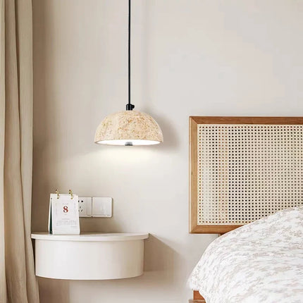Lustre en pierre style wabi-sabi rétro nordique pour ambiance zen — LZ4T9Q2F