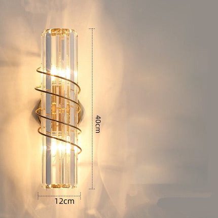 Applique murale design doré en cristal luxury