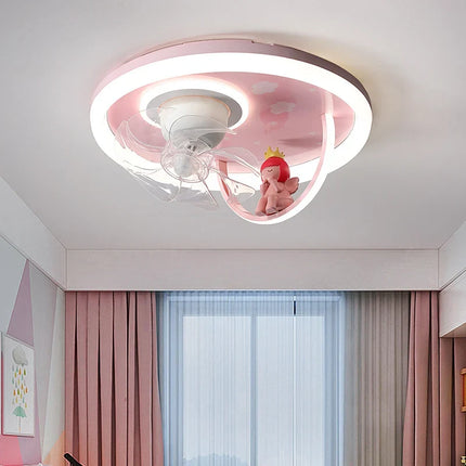 Plafonnier avec ventilateur et éclairage LED pour chambre d’enfant — LZ4X9P