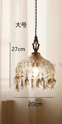 Lustre suspension nordique en laiton avec cristal et verre — LZ4X9P2Q