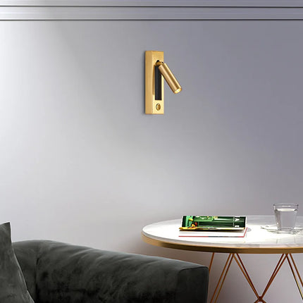 Applique murale moderne avec projecteur LED rotatif et chargeur USB — LZ4X9P2