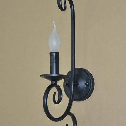 Applique murale rustique en métal et fer avec éclairage LED — LZ4F7Q2