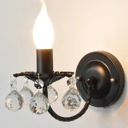 applique murale en cristal style coréen pour éclairage décoratif