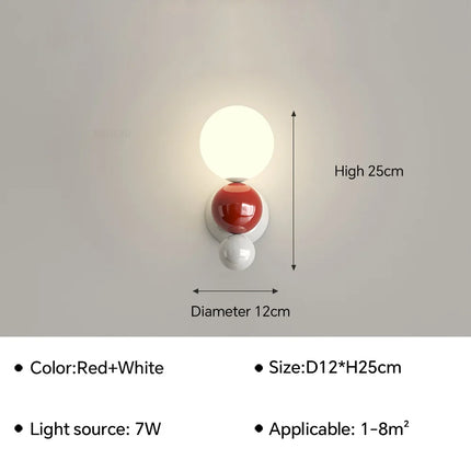 Applique murale LED au design nordique pour décoration intérieure — LZ4X9P2