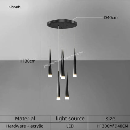 Suspension LED moderne pour intérieur contemporain — LZ4X9T2