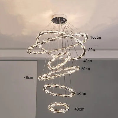 Lustre suspension en cristal pour ambiance élégante et minimaliste — LZ4Q7M2