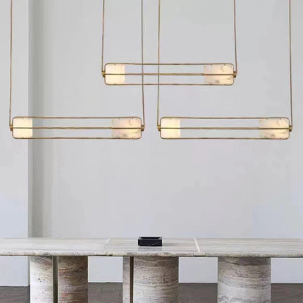 Lustre Art déco en verre et métal pour hôtel et bar — LZ4P9XQ