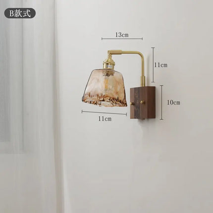 Applique murale rétro en cuivre au style japonais pour intérieur — LZ3V9QX
