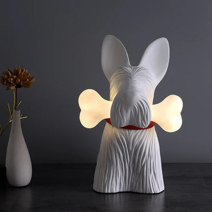 Lampe de table en résine chien cartoon pour décoration enfant — LZ4X9P