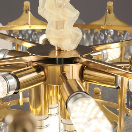 Lustre en cristal au design créatif pour éclairage moderne — LZ4X7M