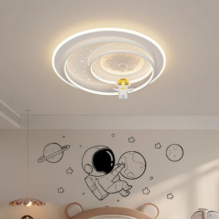 Plafonnier LED astronaute dessin animé avec protection des yeux pour enfants — LZ4X9T