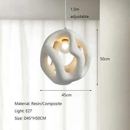 Suspension LED nordique design wabi-sabi pour salle à manger et bar — LZ4X9Q