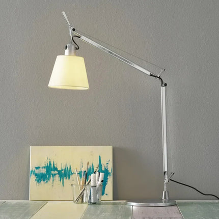 Applique murale nordique en tissu argenté avec support inox — LZ4X9J2