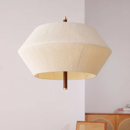 Suspension décorative en tissu style japonais avec éclairage LED élégant — LZ4X9T2