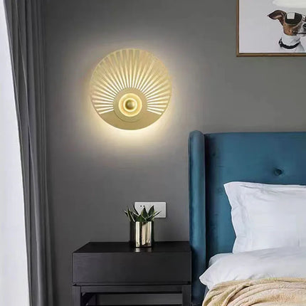 Applique murale LED ronde style art déco pour ambiance chaleureuse — LZ4P9XQ
