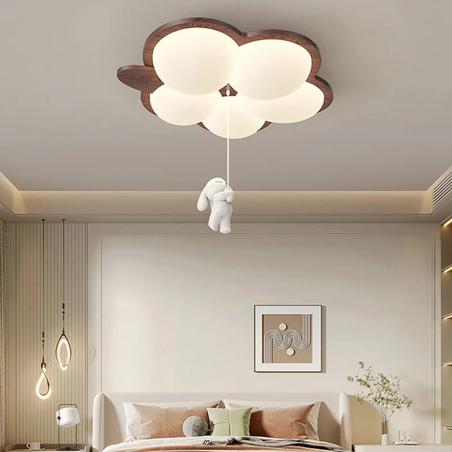 Lustre LED moderne avec éclairage intelligent pour chambre enfant — LZ4X9T2