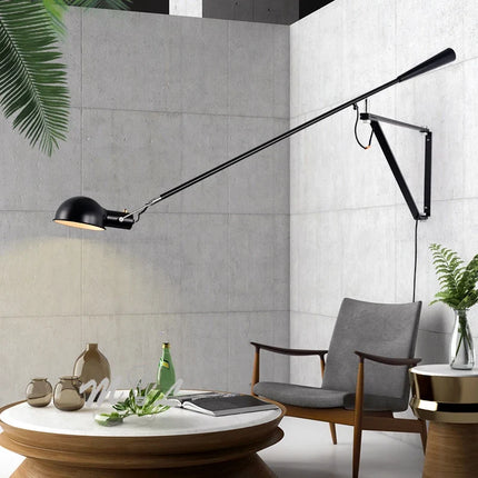 Applique murale nordique rotative LED design élégant en fer — LZ4P9XQ