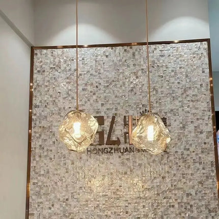 Lustre en verre fumé pour cuisine et bar, éclairage moderne — LZ4X9Q2