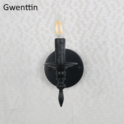 Applique murale rétro en fer avec éclairage LED décoratif — LZ4X9P2