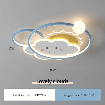 Plafonnier nuage moderne pour chambre d’enfant romantique et chaleureuse — LZ4X9P2