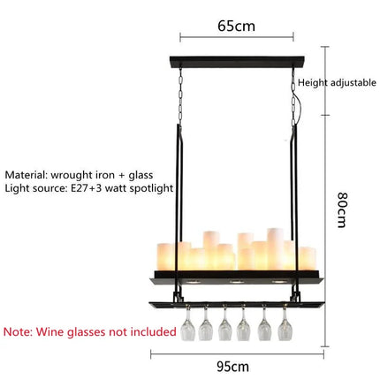 Lustre LED nordique en verre pour salle à manger et cuisine — LZ4X9Q2