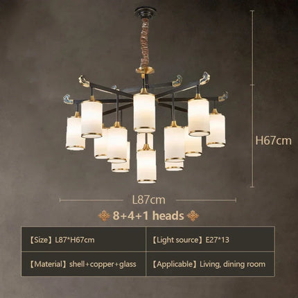 Lustre en cuivre au design luxueux pour intérieur moderne — LZ4X9P2