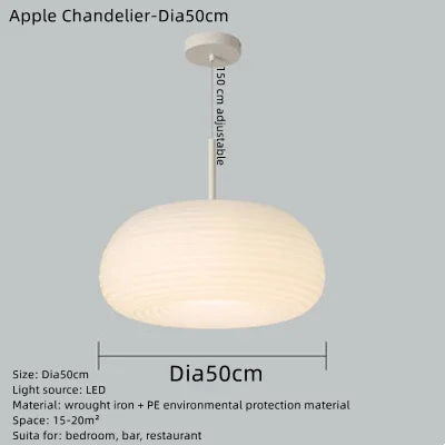 Lustre LED design pomme écologique pour décoration intérieure — LZ4X9P2