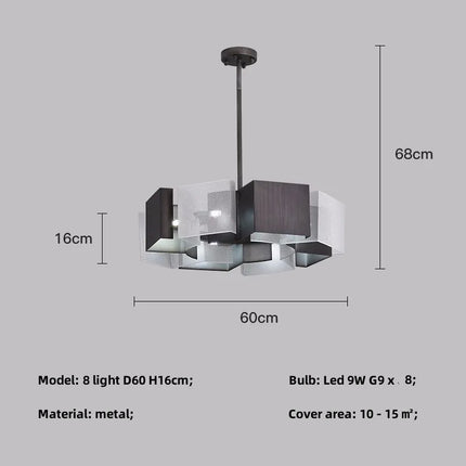 Lustre LED moderne pour décoration intérieure élégante — LZ4P9XQ