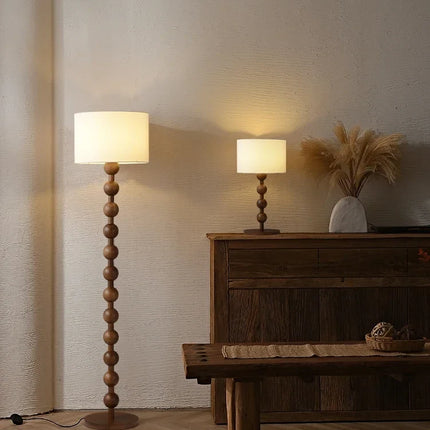 Lampadaire en bois style japonais Wabi-Sabi pour intérieur — LZ4X9M