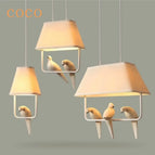 4 oiseaux / Blanc chaud