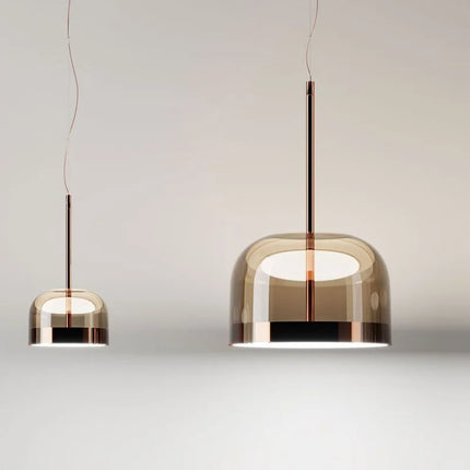 Suspension LED moderne en verre style nordique — LZ4X9T2