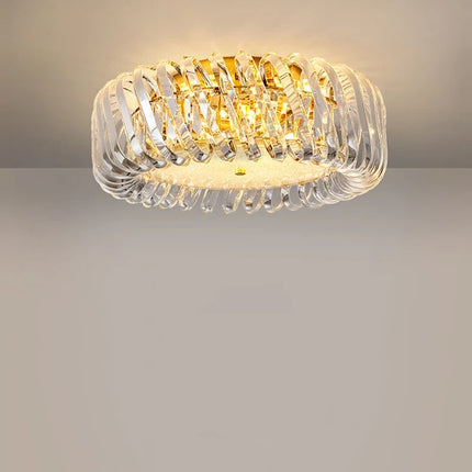 Lustre en verre cristal Art déco à intensité variable tendance 2024 — LZ4X9T