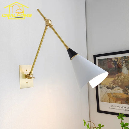 Applique murale de luxe médiévale avec bras pivotant design élégant — LZ4QJ7M