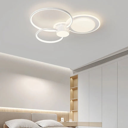 Plafonnier LED intérieur design avec anneau créatif décoratif — LZ4X9P