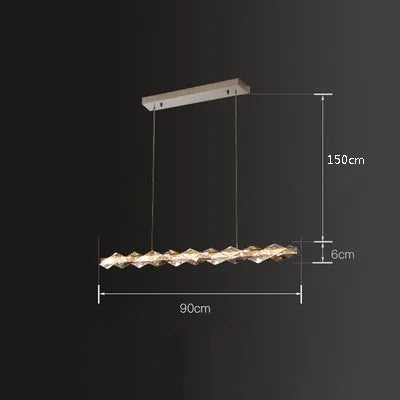 Lustre suspension en cristal pour ambiance élégante et minimaliste — LZ4Q7M2