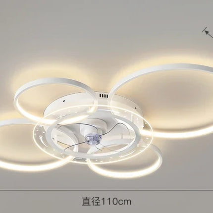 Plafonnier design avec des cercles à LED