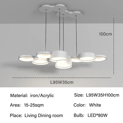 Lustre LED moderne pour éclairage intérieur élégant — LZ4X9P2
