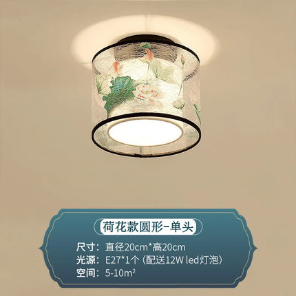 Plafonnier style chinois pour hôtel, villa, hall et balcon — LZ7XQ2