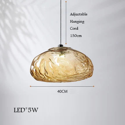 Lustre en verre design nuage pour intérieur lumineux décoratif — LZ4D7Q9