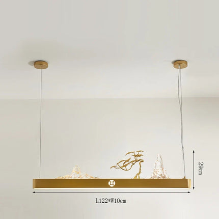 Suspension en bois style chinois pour ambiance zen économique — LZ4X9JQ