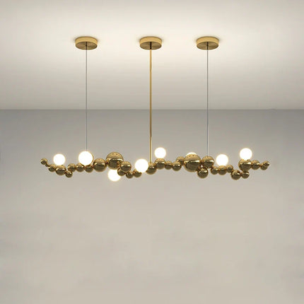 Suspension LED design Art déco chromée pour intérieur élégant — LZ4X9T