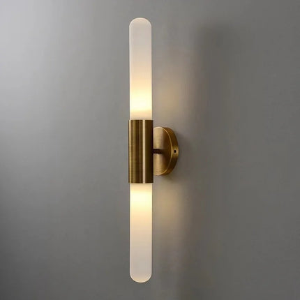 Applique murale décorative en verre doré lumineux design moderne — LZ4X9T2