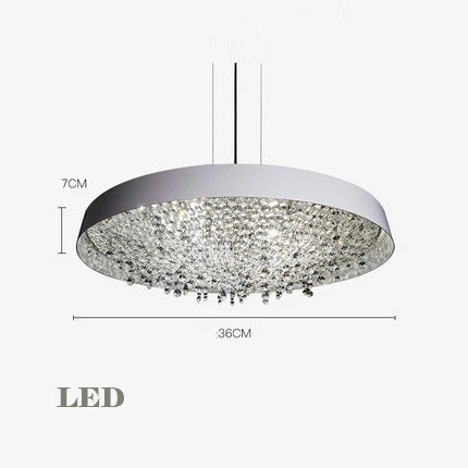 Lustre moderne noir et blanc en cristal pour intérieur — LZ4X9T